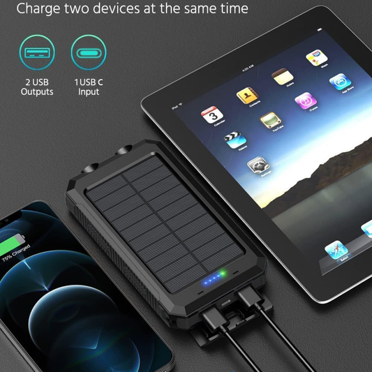 Power Bank Solar 16800 mah Cargador 2usb