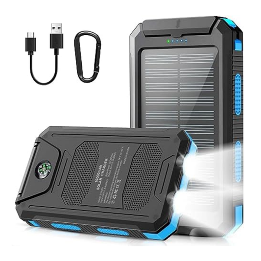 Power Bank Solar 16800 mah Cargador 2usb