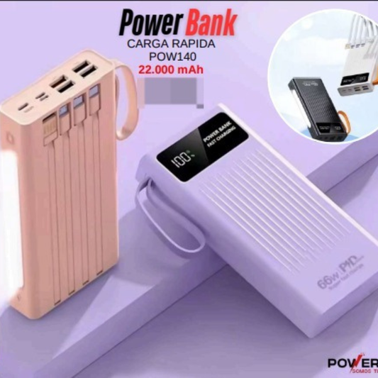 Power Bank de 22.000 mah Super Carga Rapida
