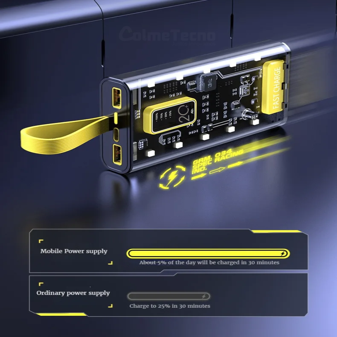 Power Bank transparente 20.000 mah