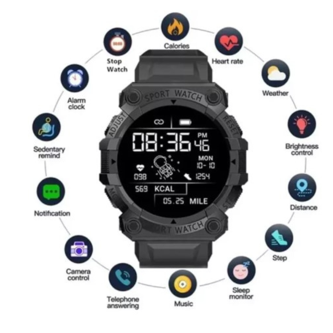 Reloj Smartwatch Fd68 Negro