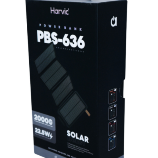 POWER BANK SOLAR PBS-636 20.000 mAH